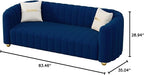 KEAI 83.46" Velvet Couch for Living Room Large Modern Sofa - Image 2