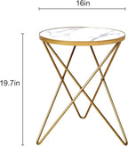 HLR Modern Round Side Table, End Table - Image 2