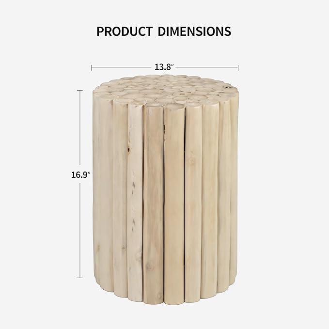 DUHOME Boho Round Side Table - Image 2