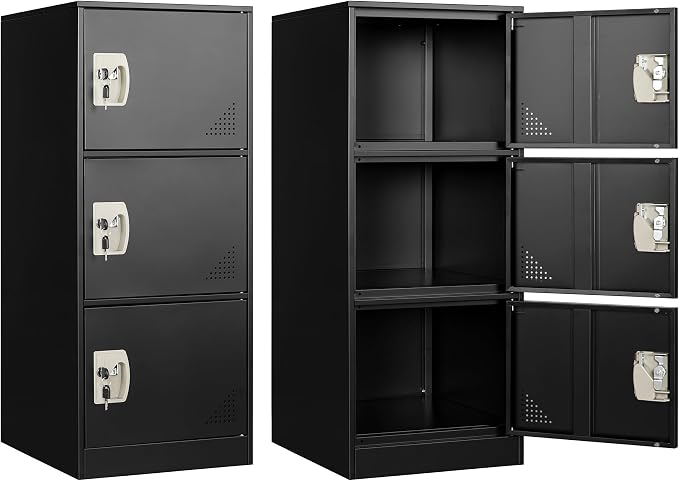 Metal Locker Storage Locker, Assemble Required by Anxxsu