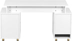 Elegant 57" W Executive Desk - Image 6