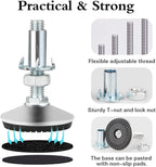 4 Set M10 Adjustable Leveling Feet, Heavy Duty Height Adjuster Furniture - Image 3