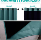 NICETOWN Complete 100% Blackout Curtain Set, Thermal Insulated & Energy - Image 5