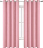 Blackout Curtains 66 x 84 inch/Pink Curtains Set of 2 Panels/Thermal Insulated - Image 2