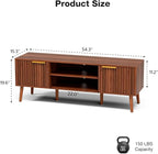 LCRBOL TV Stand for Living Room, Mid Century Modern Entertainment Center for - Image 2