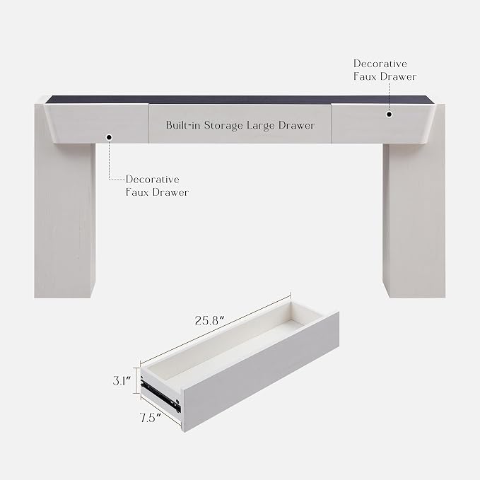 JXQTLINGMU 63" Modern Console Table - Image 2