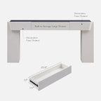 JXQTLINGMU 63" Long Wood Console Table - Image 7