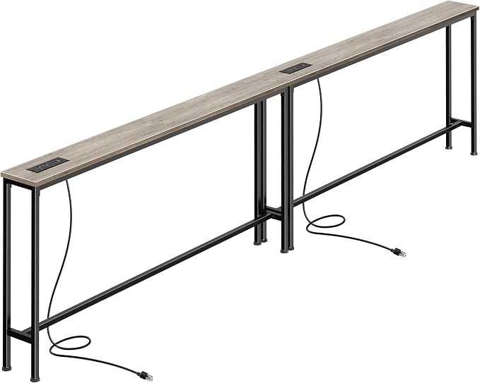 SUPERJARE 110.2 Inch Sofa Table by SUPERJARE