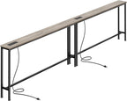 SUPERJARE 110.2 Inch Sofa Table by SUPERJARE