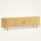 80" Mid Century Modern TV Stand, Wood TV Consoles - Image 9