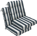 Outdoor Chair Cushions Set of 2, High Back Soft Seat Pad by zanwuhwyd