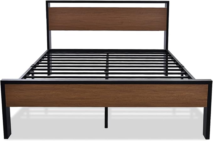SHA CERLIN 14 Inch Queen Size Metal Platform Bed Frame - Image 8