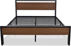 SHA CERLIN 14 Inch Queen Size Metal Platform Bed Frame - Image 8