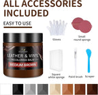 Leather Recoloring Balm and Scratch Repair Kit, Medium Brown Leather Restorer - Image 6