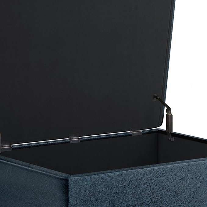 SIMPLIHOME Owen Coffee Table Storage Ottoman - Image 9