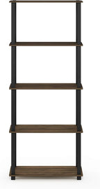 Furinno TURN-S-TUBE Book Shelf, 5-Tier Toolless Storage Shelves - Image 6