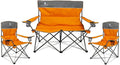 Camping Chair Set of 3, Outdoor Folding Camping Chairs by CAMPHILL