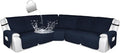 HDCAXKJ 100% Waterproof Reclining Sectional Couch Covers L Shape Recliner Sofa by HDCAXKJ