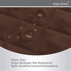 Easy-Going Reversible Couch Cover, Recliner 19 in, Coffee/Ivory | Machine - Image 4