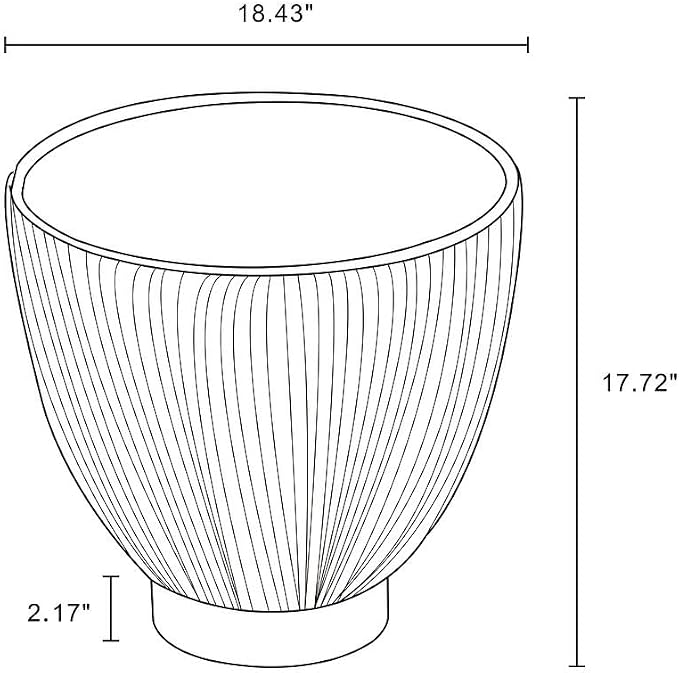 Manhattan Comfort Anderson Modern 18" Round End Table 2.0 | Ceramic Marble - Image 3