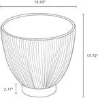 Manhattan Comfort Anderson Modern 18" Round End Table 2.0 | Ceramic Marble - Image 3