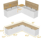 L Shaped Breakfast Nook Bench - Image 2