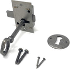 Metal Magery Small Antique Brass Flush Mount Lock - Image 3