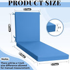Patelai 2 Set Outdoor Chaise Lounge Cushions - Image 2