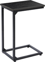 AMHANCIBLE C Shaped End Table, Couch Tables that Slide Under, TV Tray Snack by AMHANCIBLE
