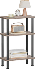 HOOBRO Narrow Side Table, 3-Tier Slim End Table No Tools Needed, Twist-On by HOOBRO