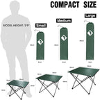 VILLEY Portable Camping Side Table, Ultralight Aluminum Folding Beach Table - Image 3