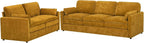 Comfy Chenille Sofa Set with Well-Filled Pillows, Modern 3 Seater and Loveseat - Image 8
