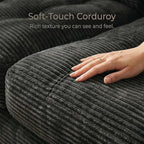 96" L Shaped Modular Sectional Sofa, Boneless Cloud Couch - Image 5