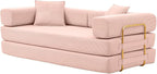 4-in-1 Folding Convertible Sofa Bed, 78 Inch Boneless Couch - Image 6