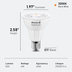 Maelsrlg E17 LED Bulb 6W, Intermediate Base Spotlight Bulb, Warm White 3000K - Image 3
