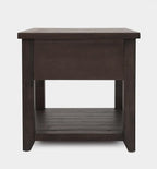 Jofran Madison County Harris End Table, Barnwood Brown - Image 4