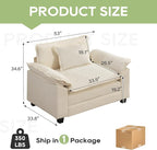 Oprisen Modular Sectional Sofa, Comfy Cloud Couch Sectional Sofa, Chenille Sofa - Image 2