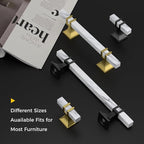 Rergy Cabinet Handles Marble Drawer Pulls and Knobs, T-Bar Hardware - Image 5