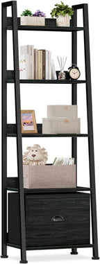 Furologee 5-Tier Ladder Shelf, Narrow Ladder Bookshelf by Furologee