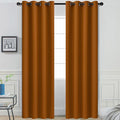 Yakamok Room Darkening Curtains 52x84 inch Length Burnt Orange-Living Room | 2 by Yakamok