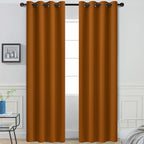 Yakamok Room Darkening Curtains 52x96 inch Length Burnt Orange-Living Room | 2 by Yakamok