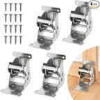 Self Locking Hinges Furniture Table Legs Locking Brackets, 90 Degree Folding by Unknown