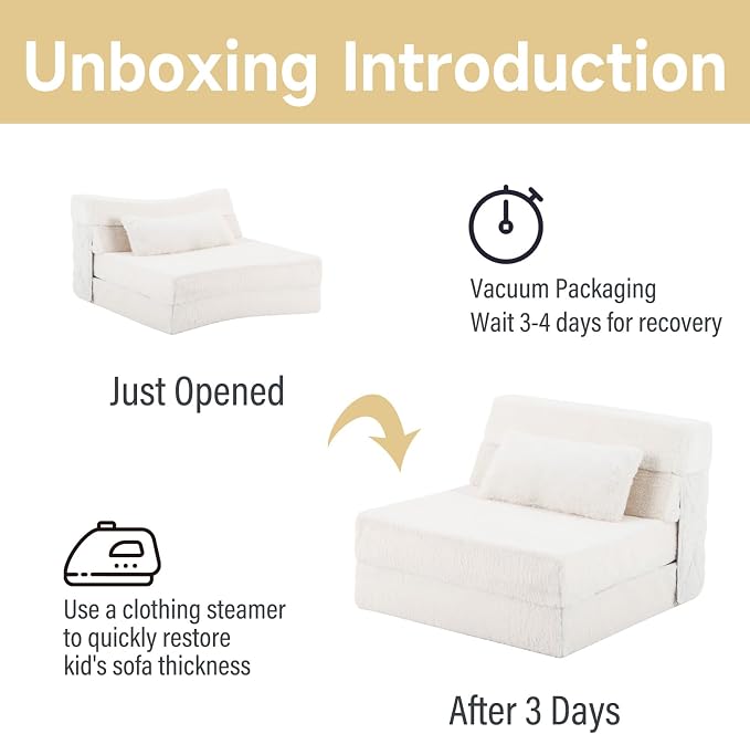 Tiita Convertible Folding Kids Sofa Bed - Image 8