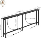 Keelian 102" Narrow Console Sofa Table - Image 3