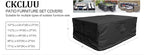Patio Furniture Set Cover Waterproof Rectangular Heavy Duty 600D Outdoor - Image 7