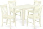 East West Furniture NDNO5-LWH-W 5 Piece Dinette Set by EastWestFurniture