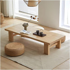 Japanese Style Vintage Tea Table Low Table Rectangular Tatami Table Sitting On by Unknown