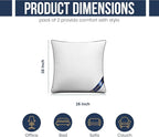 Utopia Bedding 16x16 Throw Pillow Inserts, Decorative Pillows, Plush & - Image 2