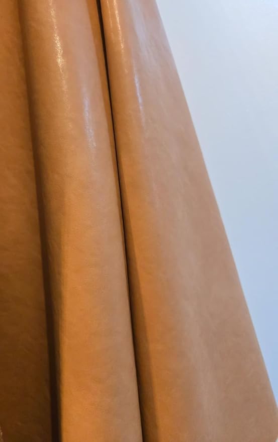 NAT Leathers™ | Wheat Camel Vegetable Tanned Tan Soft Faux Vegan Leather PU | 1 - Image 5