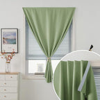 Thermal Blackout Curtains with Self-Adhesive Tape, No Rod No Drill Easy Install - Image 2
